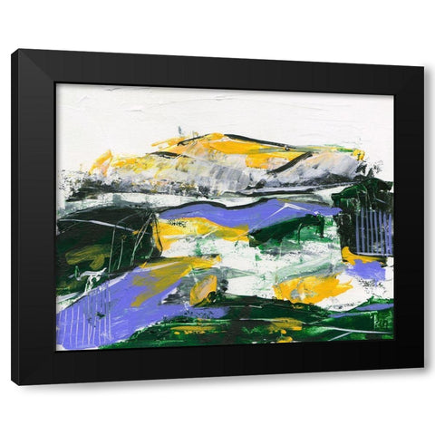 Silent Mountain I Black Modern Wood Framed Art Print with Double Matting by Wang, Melissa