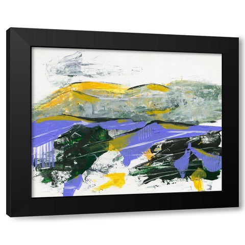 Silent Mountain IV Black Modern Wood Framed Art Print with Double Matting by Wang, Melissa