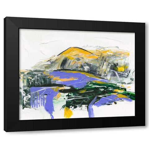 Silent Mountain V Black Modern Wood Framed Art Print with Double Matting by Wang, Melissa