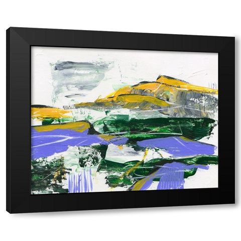 Silent Mountain VI Black Modern Wood Framed Art Print with Double Matting by Wang, Melissa