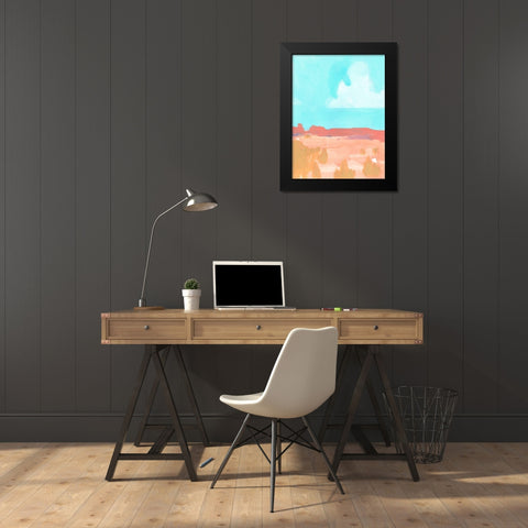 Wide Open Spaces I Black Modern Wood Framed Art Print by Green, Jacob