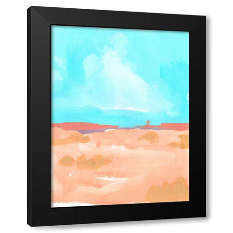 Wide Open Spaces II Black Modern Wood Framed Art Print with Double Matting by Green, Jacob