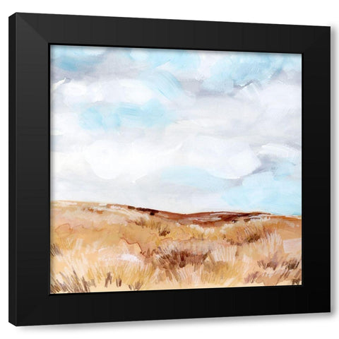 Fields of Wheat I Black Modern Wood Framed Art Print with Double Matting by Parker, Jennifer Paxton