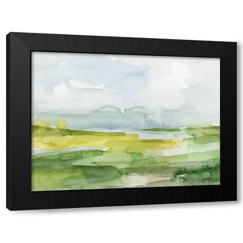 Watery Lowlands II Black Modern Wood Framed Art Print with Double Matting by Barnes, Victoria