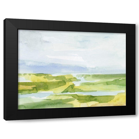 Watery Lowlands III Black Modern Wood Framed Art Print with Double Matting by Barnes, Victoria