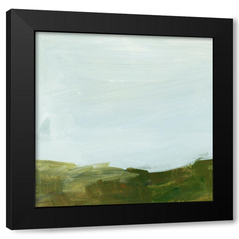 Rolling Hillside Impression IV Black Modern Wood Framed Art Print with Double Matting by Barnes, Victoria