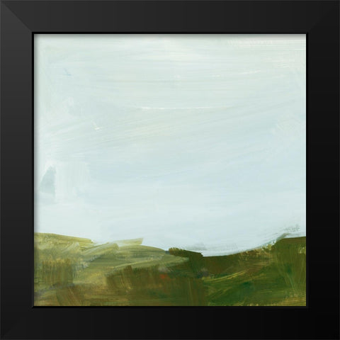 Rolling Hillside Impression IV Black Modern Wood Framed Art Print by Barnes, Victoria