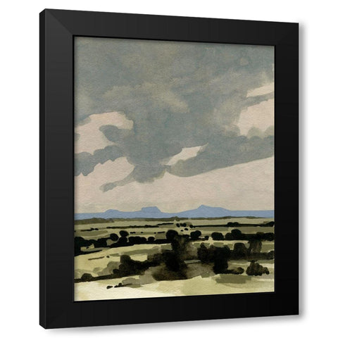 Pink Hazy Sky I Black Modern Wood Framed Art Print by Caroline, Emma