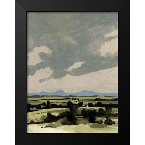 Pink Hazy Sky I Black Modern Wood Framed Art Print by Caroline, Emma