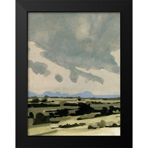 Pink Hazy Sky II Black Modern Wood Framed Art Print by Caroline, Emma