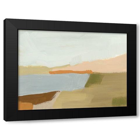 Stacked Landscape I Black Modern Wood Framed Art Print with Double Matting by Barnes, Victoria