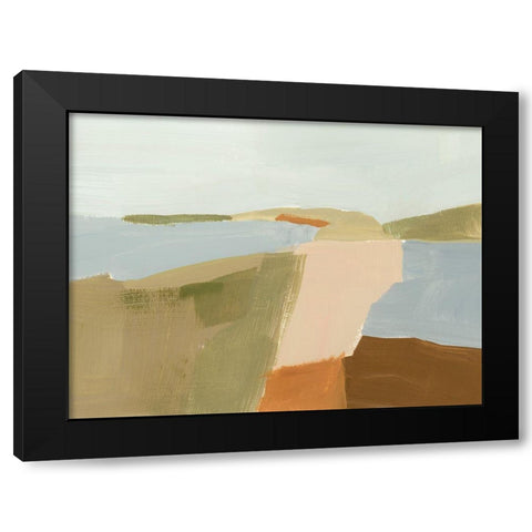 Stacked Landscape II Black Modern Wood Framed Art Print with Double Matting by Barnes, Victoria