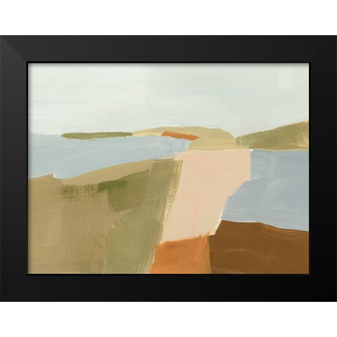 Stacked Landscape II Black Modern Wood Framed Art Print by Barnes, Victoria