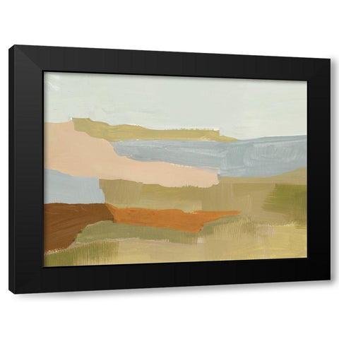 Stacked Landscape IV Black Modern Wood Framed Art Print with Double Matting by Barnes, Victoria