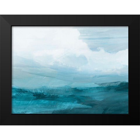 Azure Rising IV Black Modern Wood Framed Art Print by Barnes, Victoria