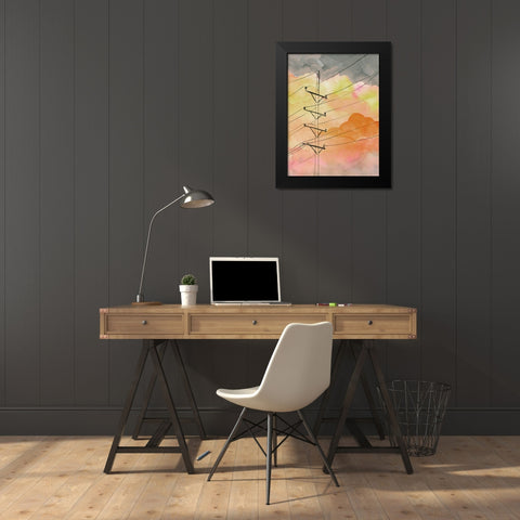 Cloudy Communication I Black Modern Wood Framed Art Print by Parker, Jennifer Paxton