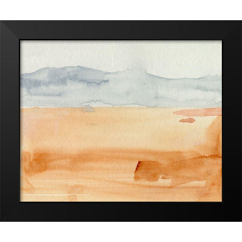 Ash Blue Horizon II Black Modern Wood Framed Art Print by Parker, Jennifer Paxton