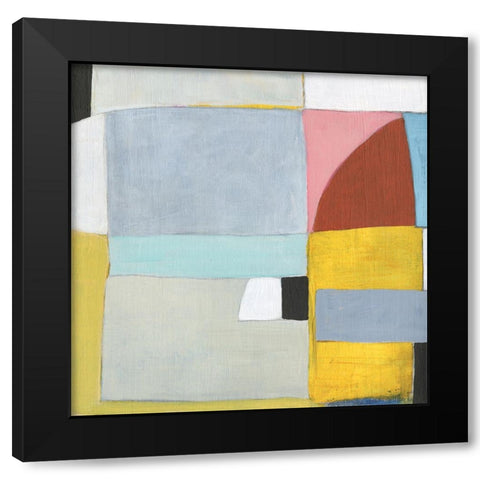 Mediterranean Abstract I Black Modern Wood Framed Art Print by Fuchs, Jodi