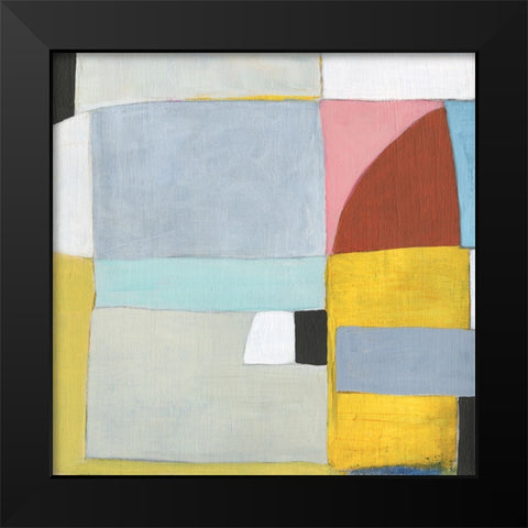 Mediterranean Abstract I Black Modern Wood Framed Art Print by Fuchs, Jodi