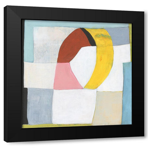 Mediterranean Abstract II Black Modern Wood Framed Art Print with Double Matting by Fuchs, Jodi