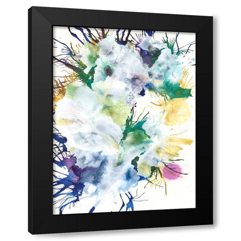 Like An Iris II Black Modern Wood Framed Art Print by Fuchs, Jodi