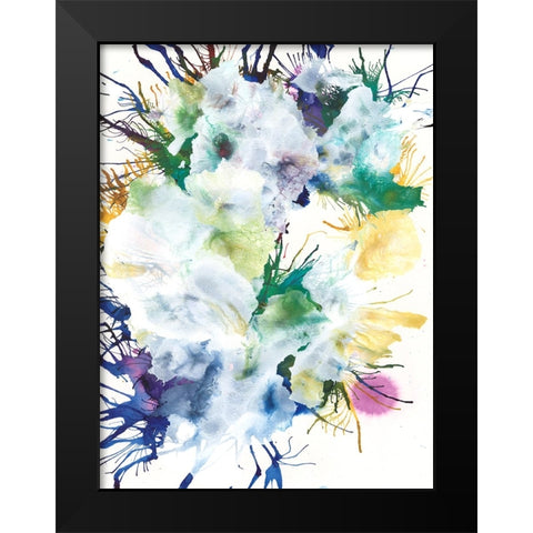 Like An Iris II Black Modern Wood Framed Art Print by Fuchs, Jodi
