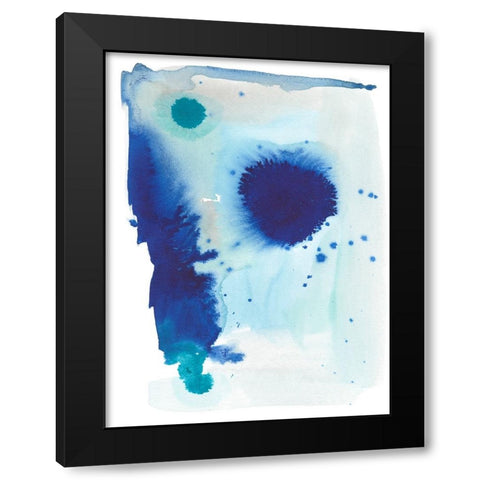 Spare Blue II Black Modern Wood Framed Art Print by Fuchs, Jodi