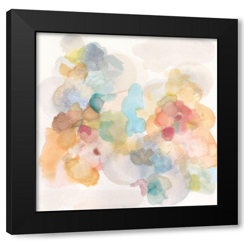 Soft Bloom I Black Modern Wood Framed Art Print by Fuchs, Jodi