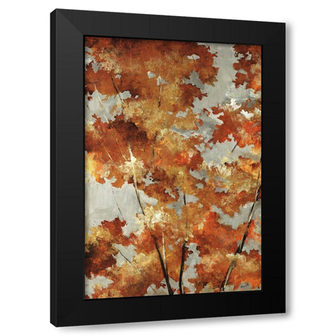 Autumns Gold Black Modern Wood Framed Art Print with Double Matting by Edmunds, Sydney