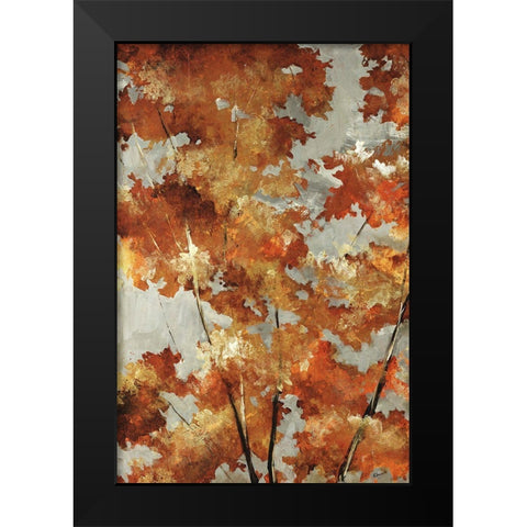 Autumns Gold Black Modern Wood Framed Art Print by Edmunds, Sydney