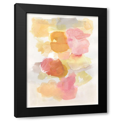 Warm Petals II Black Modern Wood Framed Art Print with Double Matting by Fuchs, Jodi