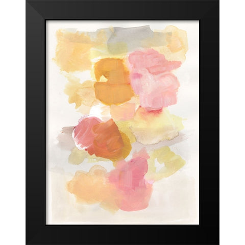 Warm Petals II Black Modern Wood Framed Art Print by Fuchs, Jodi