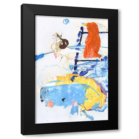 Evidence I Black Modern Wood Framed Art Print with Double Matting by Fuchs, Jodi