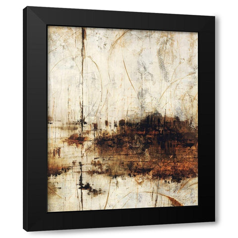 New Haven Golds Black Modern Wood Framed Art Print by Schicker, Joshua