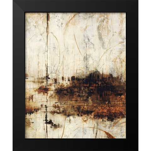New Haven Golds Black Modern Wood Framed Art Print by Schicker, Joshua