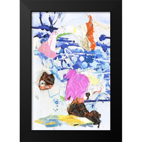 Evidence III Black Modern Wood Framed Art Print by Fuchs, Jodi