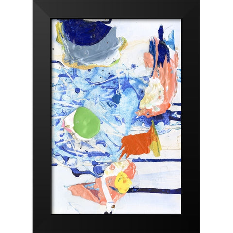 Evidence IV Black Modern Wood Framed Art Print by Fuchs, Jodi