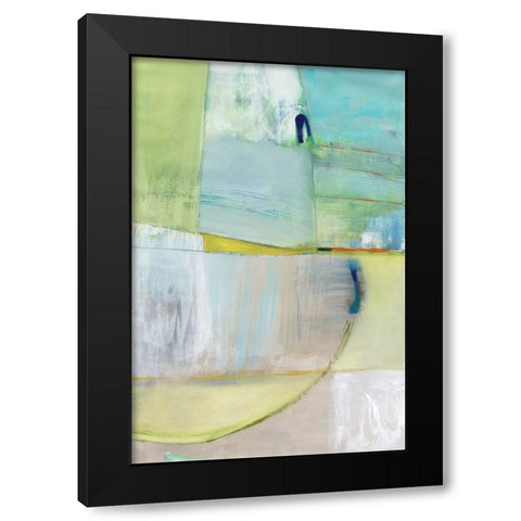 Incoming Black Modern Wood Framed Art Print by Fuchs, Jodi