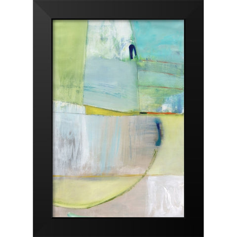 Incoming Black Modern Wood Framed Art Print by Fuchs, Jodi