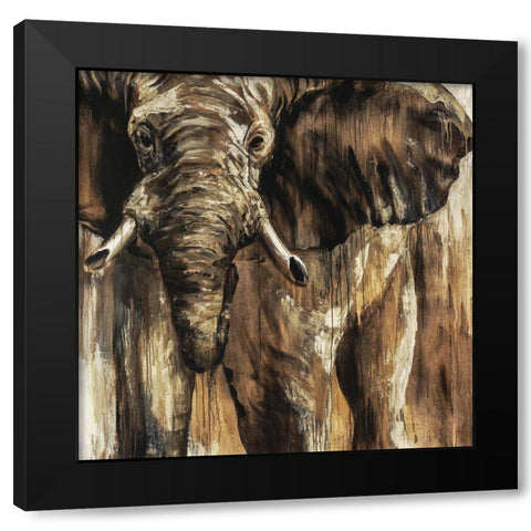 Chief Black Modern Wood Framed Art Print with Double Matting by Edmunds, Sydney