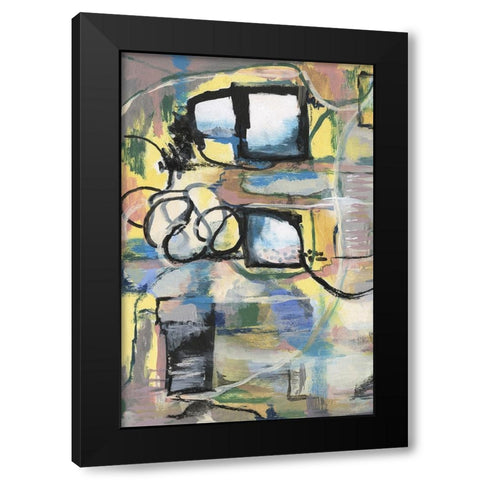 Memory Screen I Black Modern Wood Framed Art Print by Willett, Michael