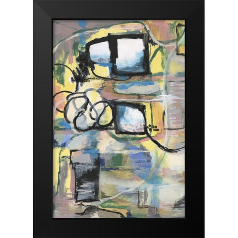 Memory Screen I Black Modern Wood Framed Art Print by Willett, Michael