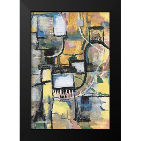 Memory Screen II Black Modern Wood Framed Art Print by Willett, Michael
