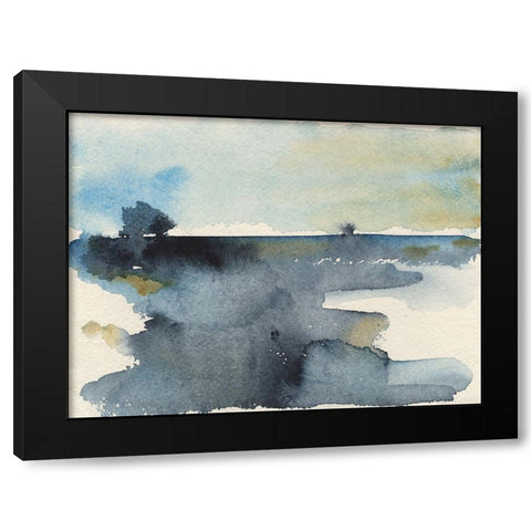 Upheval IV Black Modern Wood Framed Art Print with Double Matting by Moore, Regina