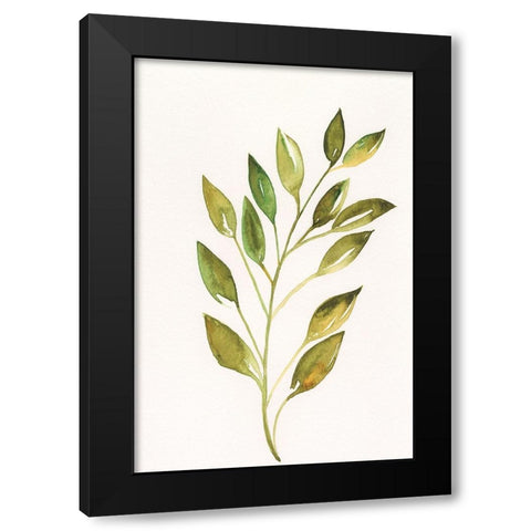 Single Twig I Black Modern Wood Framed Art Print with Double Matting by Moore, Regina