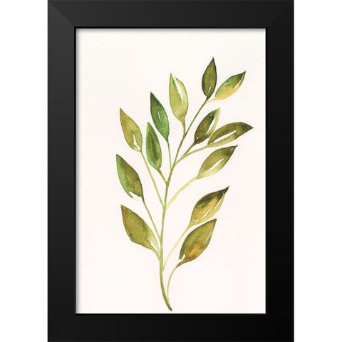 Single Twig I Black Modern Wood Framed Art Print by Moore, Regina