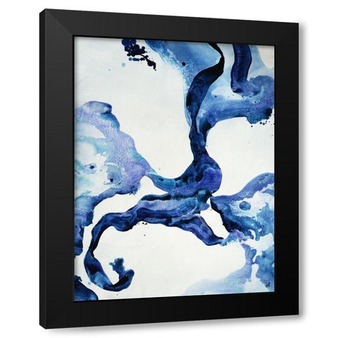 Indigo I Black Modern Wood Framed Art Print by Taylor, Kari