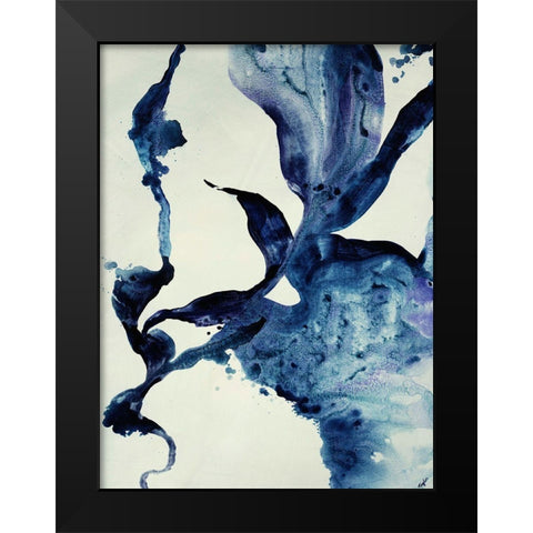 Indigo II Black Modern Wood Framed Art Print by Taylor, Kari