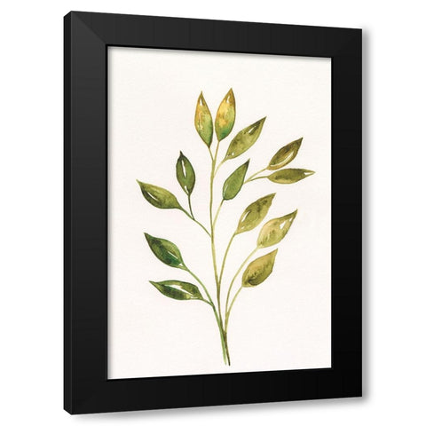 Single Twig II Black Modern Wood Framed Art Print by Moore, Regina
