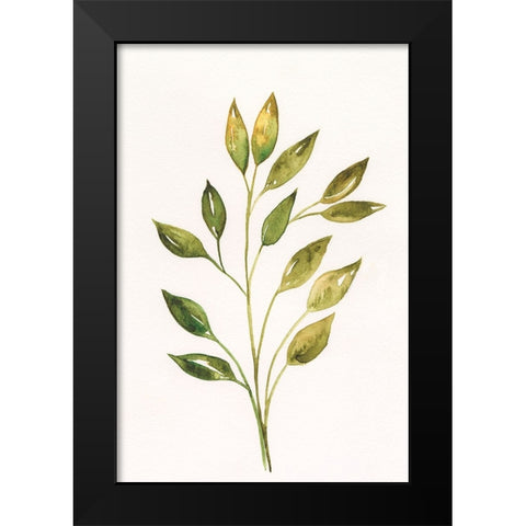 Single Twig II Black Modern Wood Framed Art Print by Moore, Regina